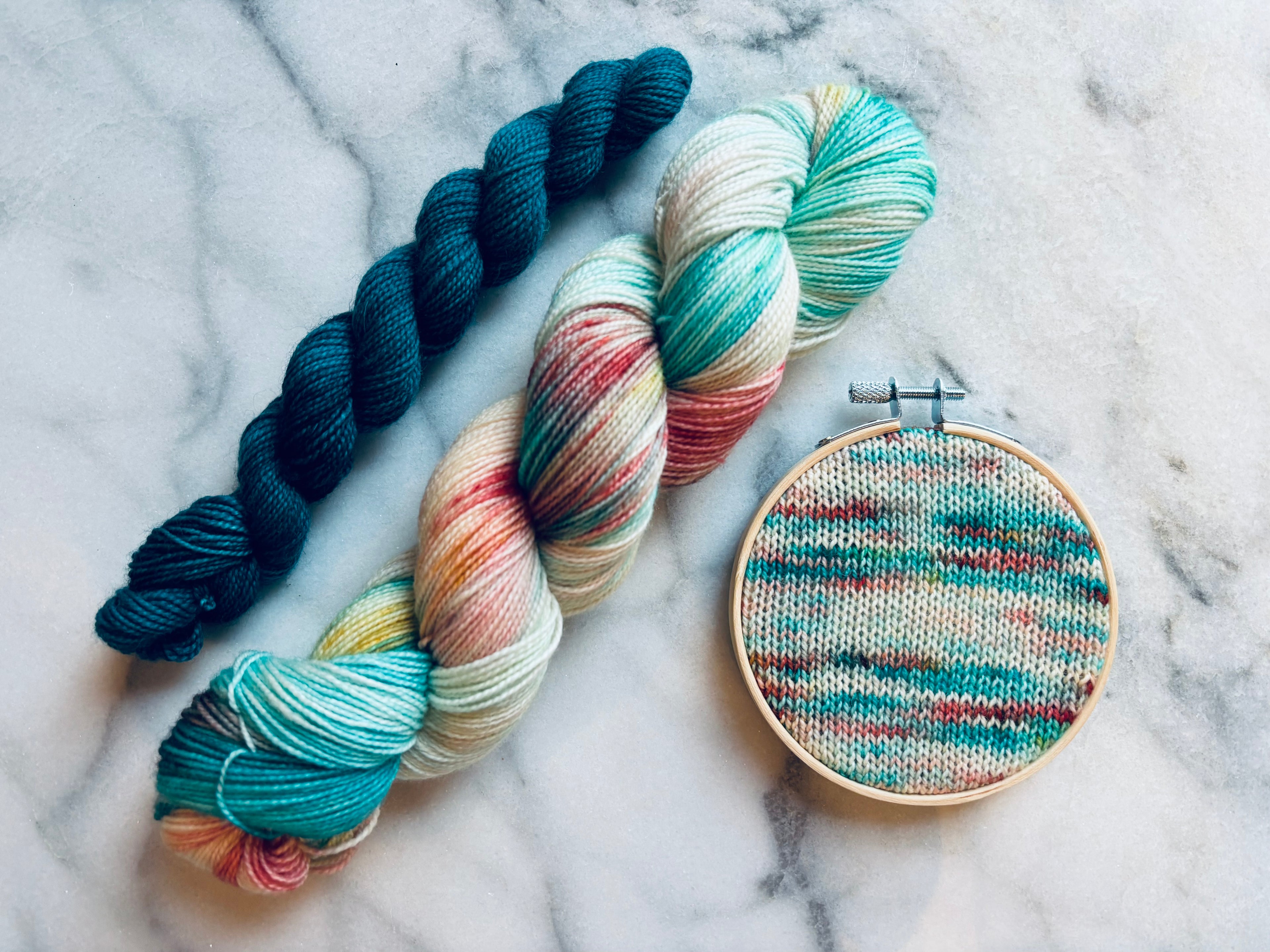 Drinks by the Water + Viridian Sock Set | Kobold Sock